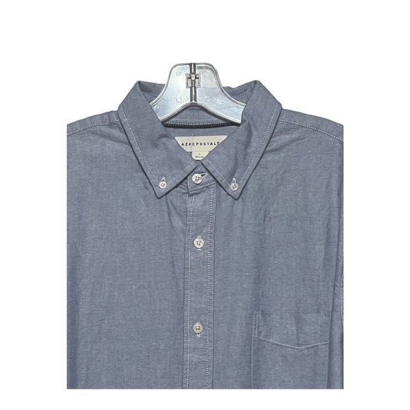 Aeropostale Long Sleeve Button Down Dress Shirt Business Casual Preppy Large - Picture 3 of 6